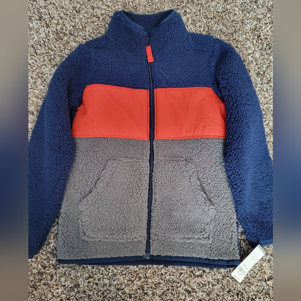 Carter's Boys size 6 zip up fleece NWT